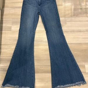Just Black Dark Blue Flare Jeans